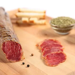 Caña de lomo bellota 100% ibérico  Pieza de 500 gramos.